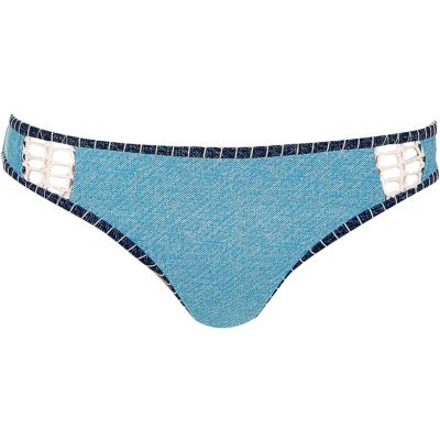 RI Resort light blue bikini bottoms
